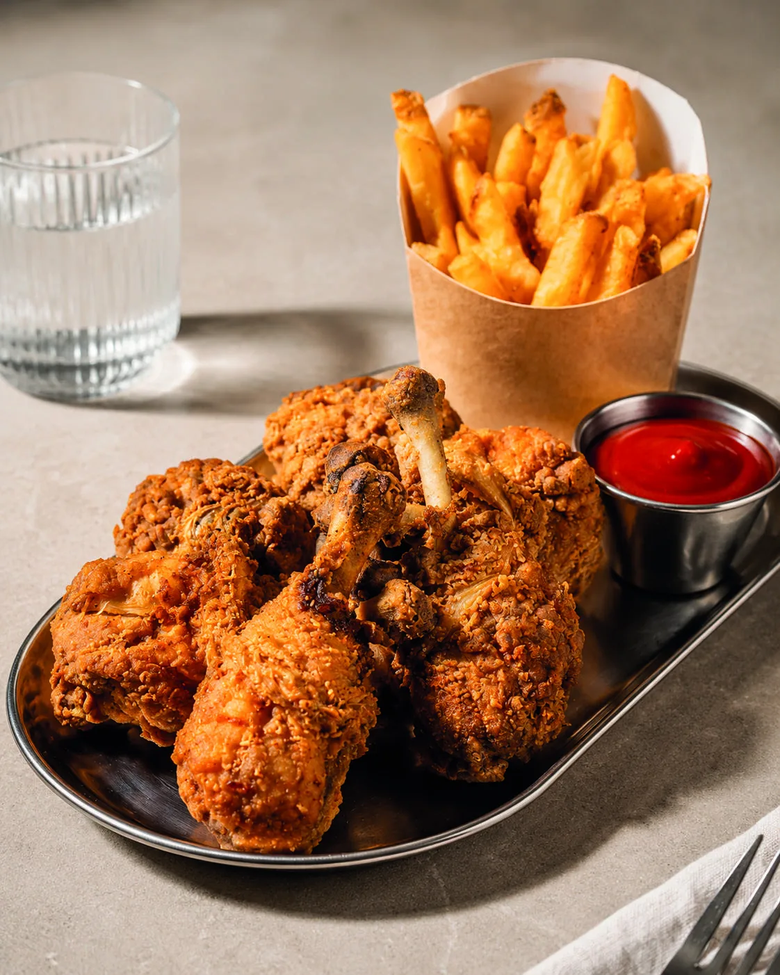 Broaster chicken drumsticks